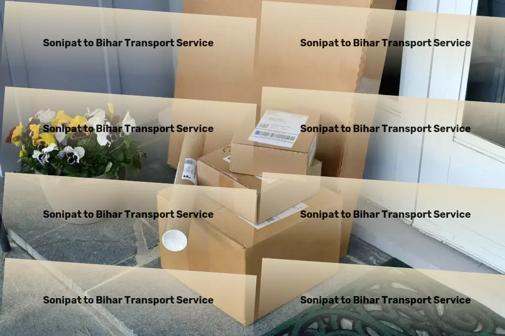 Sonipat to Bihar Luggage Courier Express goods shipment solutions